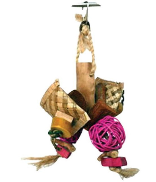 A&E Java Wood Chunky Monster Bird Toy