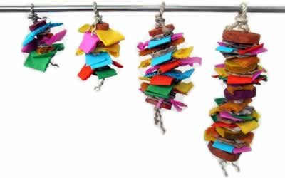 A&E Color Splash Hanging Bird Toy, Medium