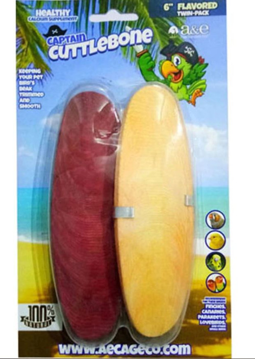 A&E Flavored Cuttlebone, 6"-2 Pack
