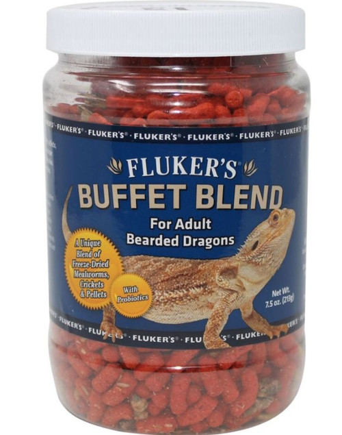 Fluker's Buffet Blend Adult Bearded Dragon Formula, 7.5 Oz.