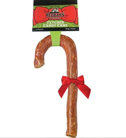 Redbarn Christmas Holiday Fetcher Candy Cane Dog Chew