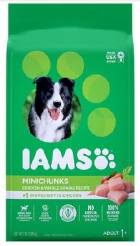 IAMS Adult Formula Minichunks Chicken Recipe, Dry Dog Food, 7lb