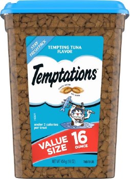 Whiskas Temptations Tempting Tuna Flavor, Cat Treat, 16oz