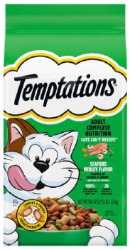 Temptations Seafood Medley, Dry Cat Food, 3.15lb