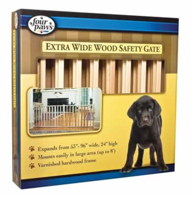 Vertical Wood Slat Gate, 53 - 96 Inch Wide, 24 Inch High