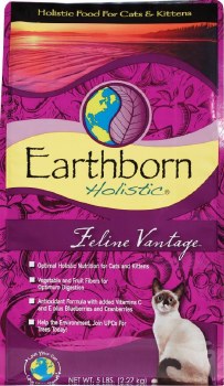 Earthborn Holistic Feline Vantage Grain Free Natural, Dry Cat and Kitten Food, 6lb
