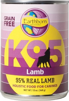 Earthborn Holistic K95 Lamb Recipe Grain Free Canned, Wet Dog Food, 13oz
