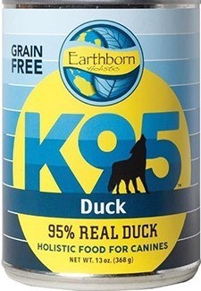 Earthborn Holistic K95 Duck Recipe Grain Free Canned, Wet Dog Food, 13oz