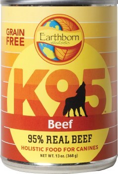Earthborn Holistic K95 Beef Recipe Grain Free Canned, Wet Dog Food, 13oz