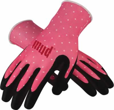 Mud Polka Grip Hibiscus Gardening Gloves