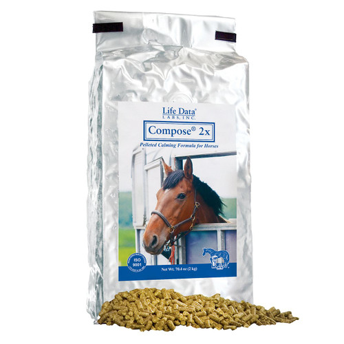 Life Data Labs Compose 2X Pelleted Calming Horse Supplement 70.4oz