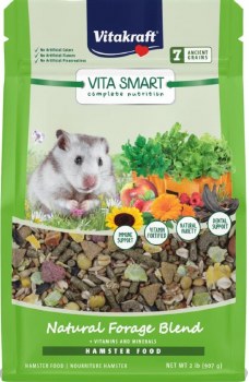 Sunseed Vitakraft Vita Smart Complete Nutrition Natural Foraging Blend Hamster Food, 2lb