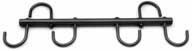 Black 17" 4 Prong Swivel Tack Bar
