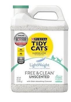 Purina Tidy Cats Free & Clean Unscented Light, Cat Litter, 8.5lb