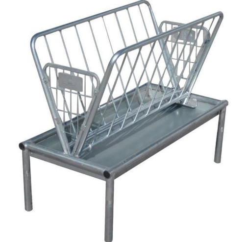 Rugged Ranch Mini Galvanized Pasture Feeder, 4 Ft.