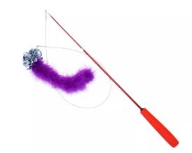 Coastal Turbo Telescoping Teaser with Crinkle Tail, Cat Toys