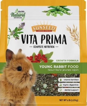 Sunseed Vita Prima Complete Nutrition Young Rabbit Food, 4lb