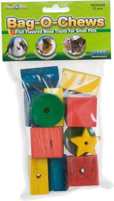 Ware Bag-O-Chews Small Animal Wood Chew Toys