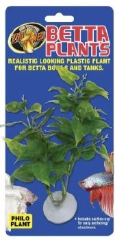 Zoo Med Lab Betta Plants Philo Plastic Plant, Green, Fish Betta