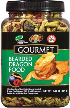 Zoo Med Lab Gourmet Bearded Dragon Diet Reptile Food, 8.25oz