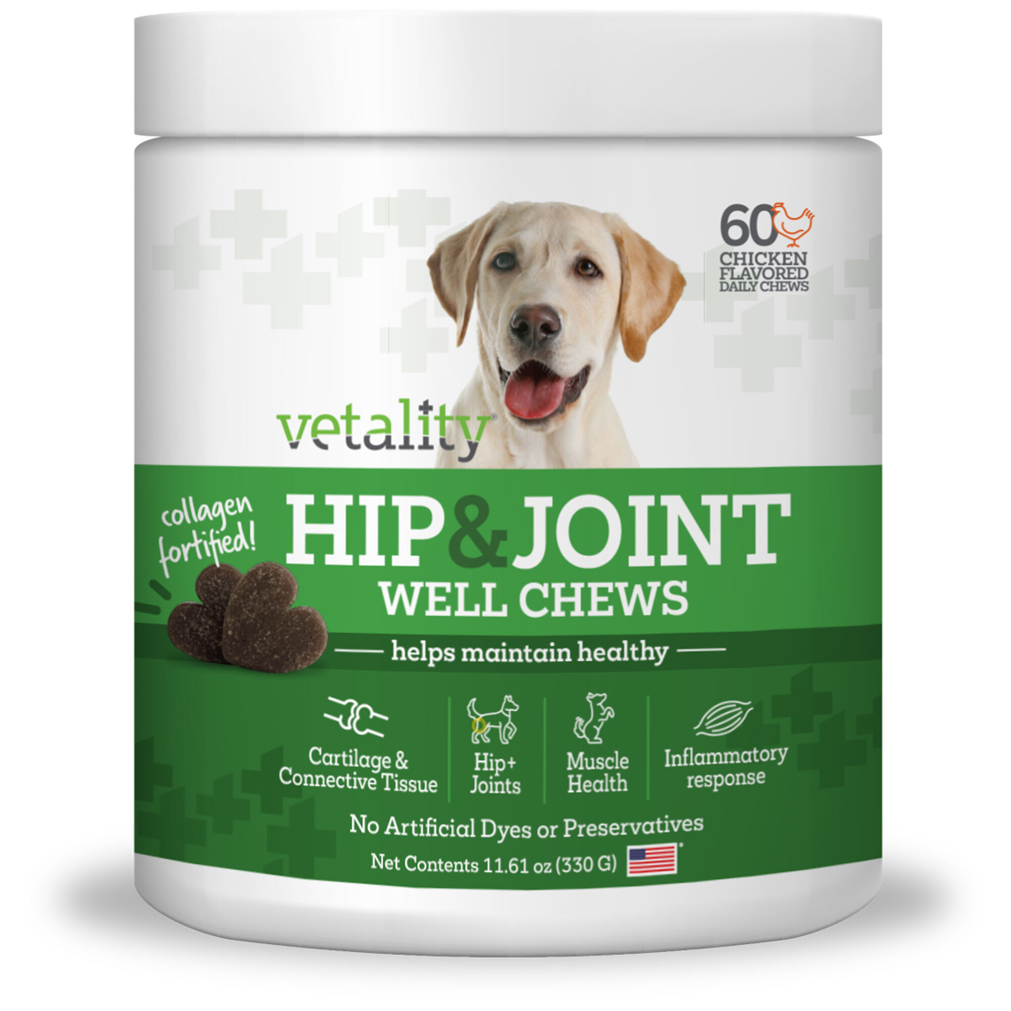 TevraPet Vetality Hip & Joint Chews for Dogs