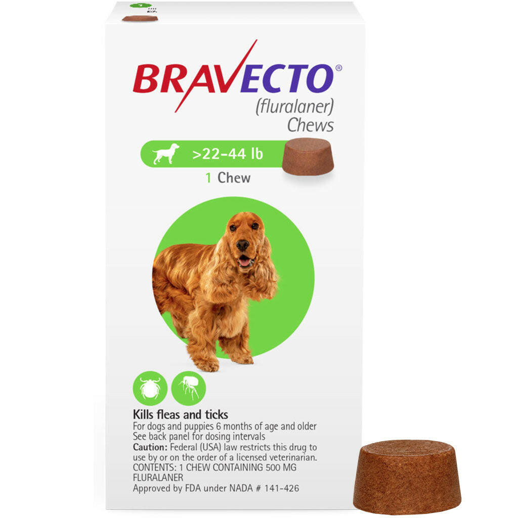 Bravecto Chews for Dogs (fluralaner) 22-44 lbs