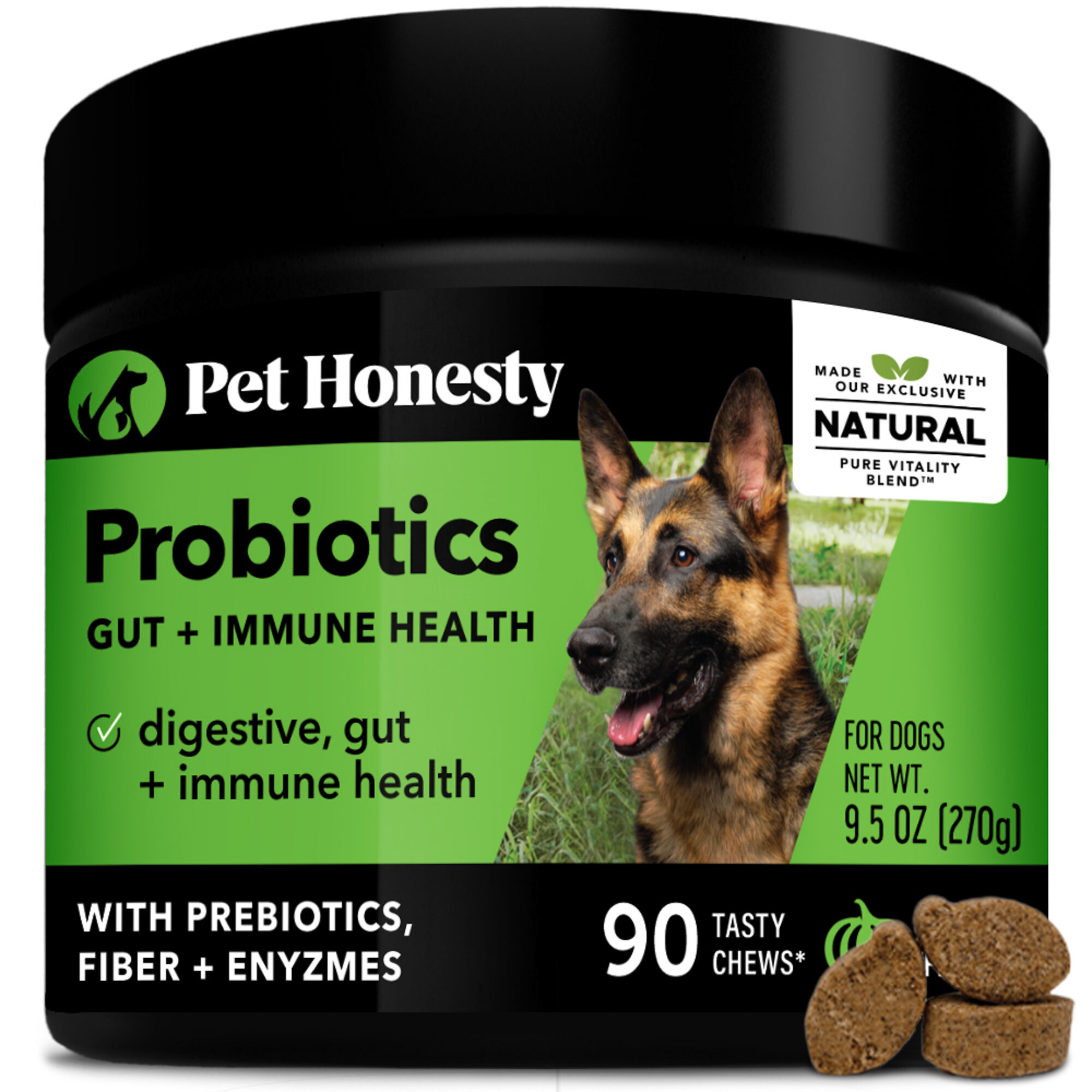 Pet Honesty Digestive Probiotics Pumpkin Flavored Soft Chews Probiotic Supplement for Dogs