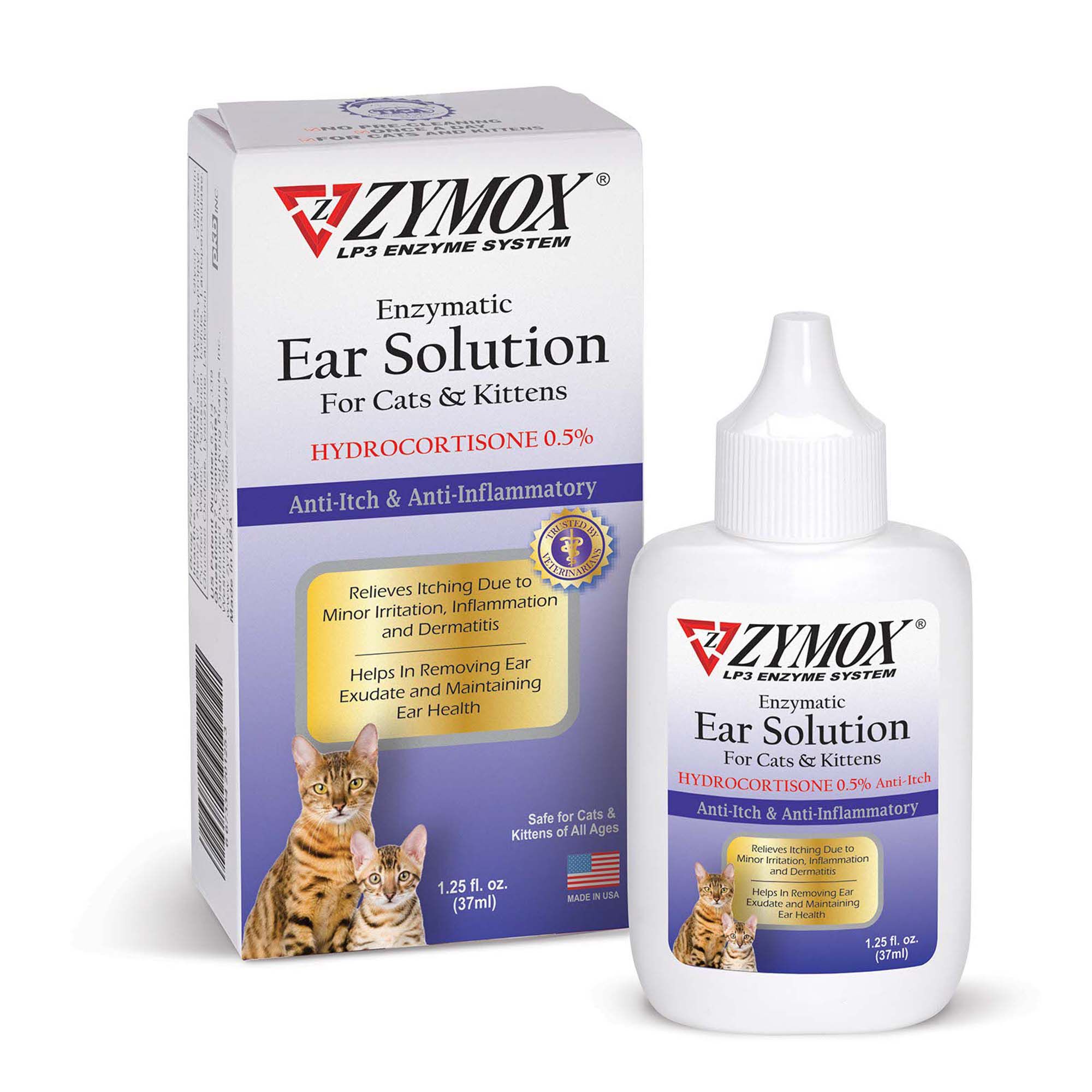 Zymox Cat & Kitten Ear Solution with 0.5% Hydrocortisone