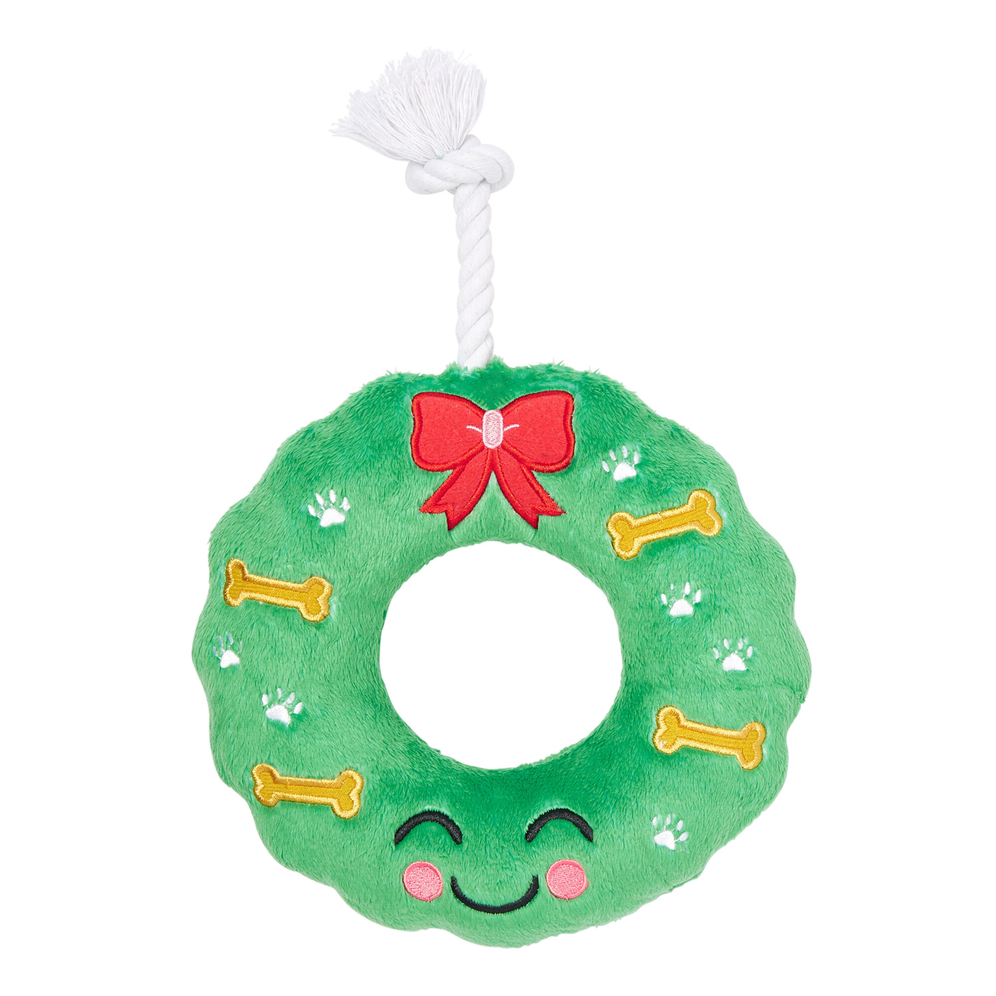 Pearhead Holiday Wreath Dog Toy