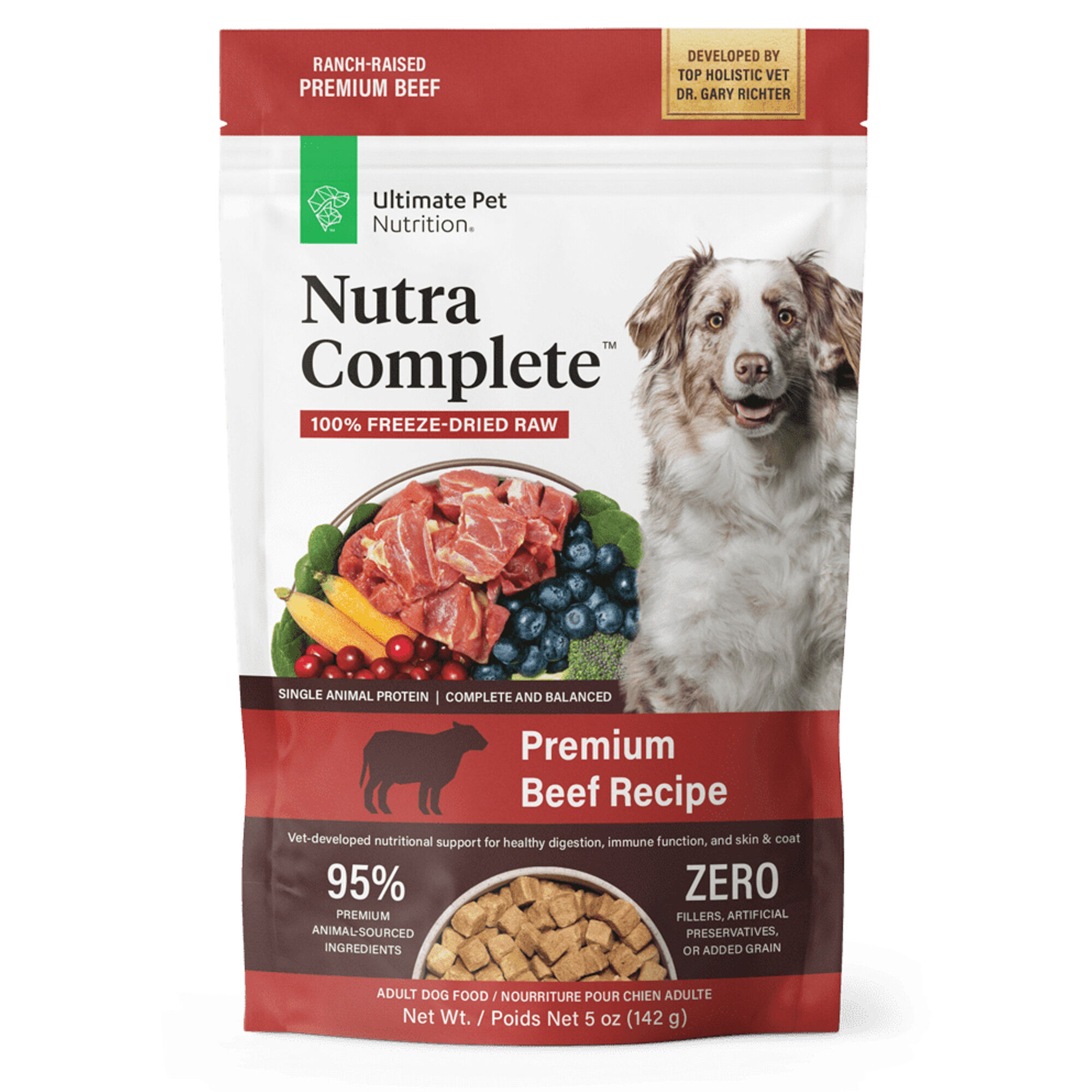 Ultimate Pet Nutrition Nutra Complete Freeze Dried Raw Beef Dog Food