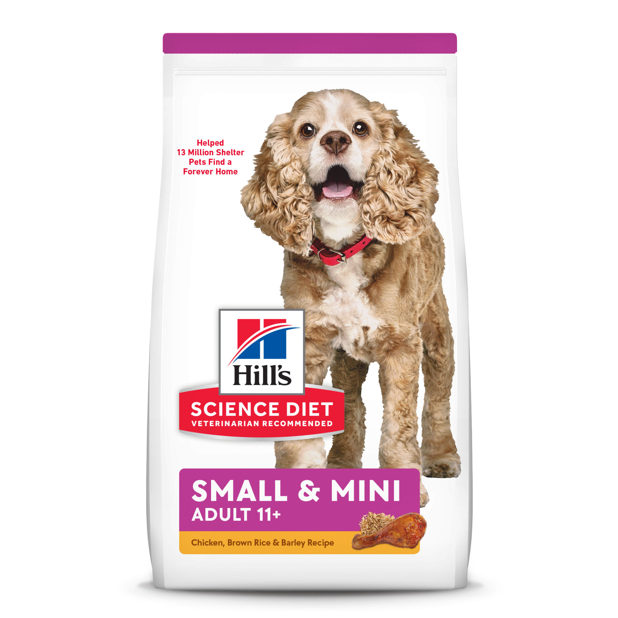 Hill's Science Diet Adult 11+ Senior Small & Mini Chicken Meal Brown Rice & Barley Dry Dog Food