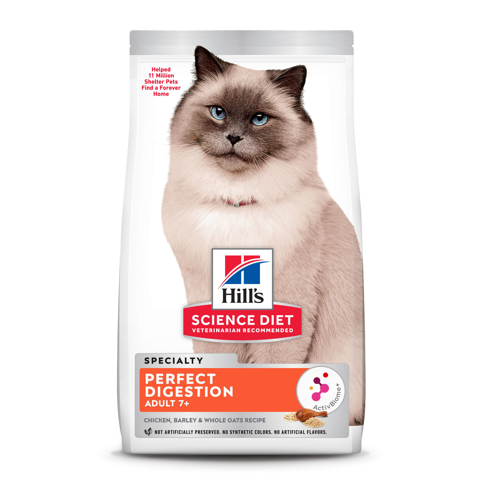 Hill's Science Diet Adult 7+ Perfect Digestion Chicken Recipe Dry Cat Food