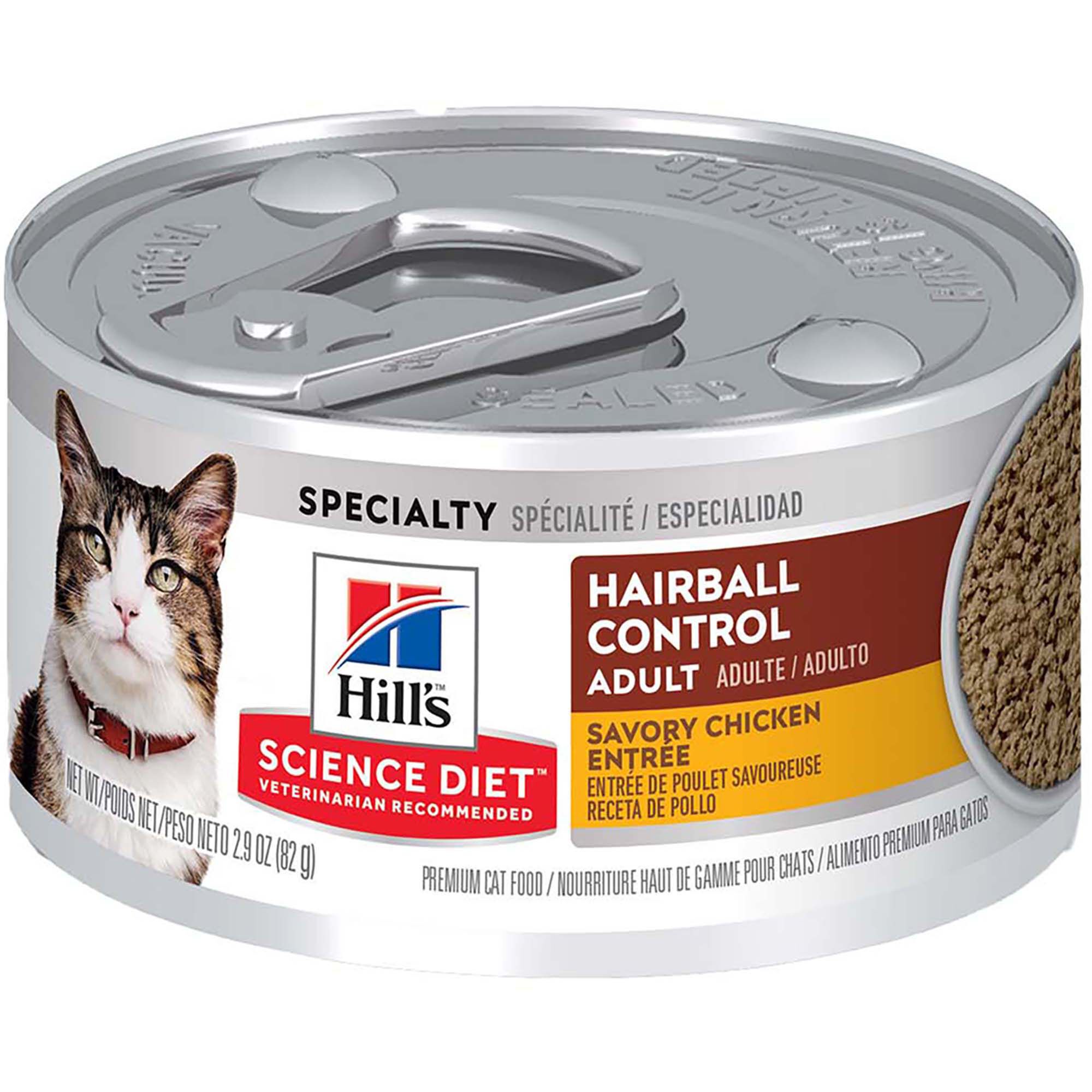 Hill's Science Diet Adult Hairball Control Savory Chicken Entree Wet Cat Food