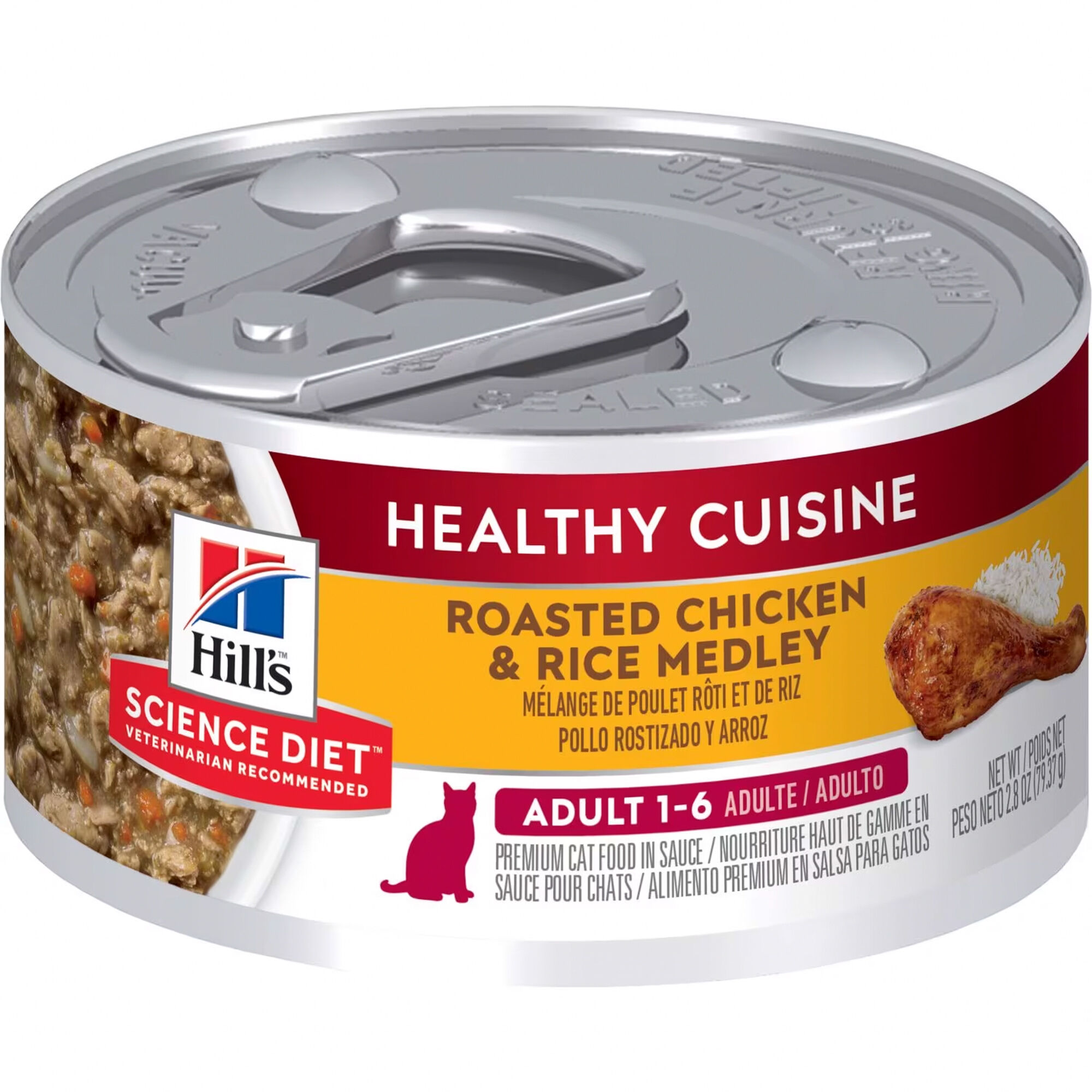 Hill's Science Diet Adult Healthy Cuisine Roasted Chicken & Rice Medley Wet Cat Food