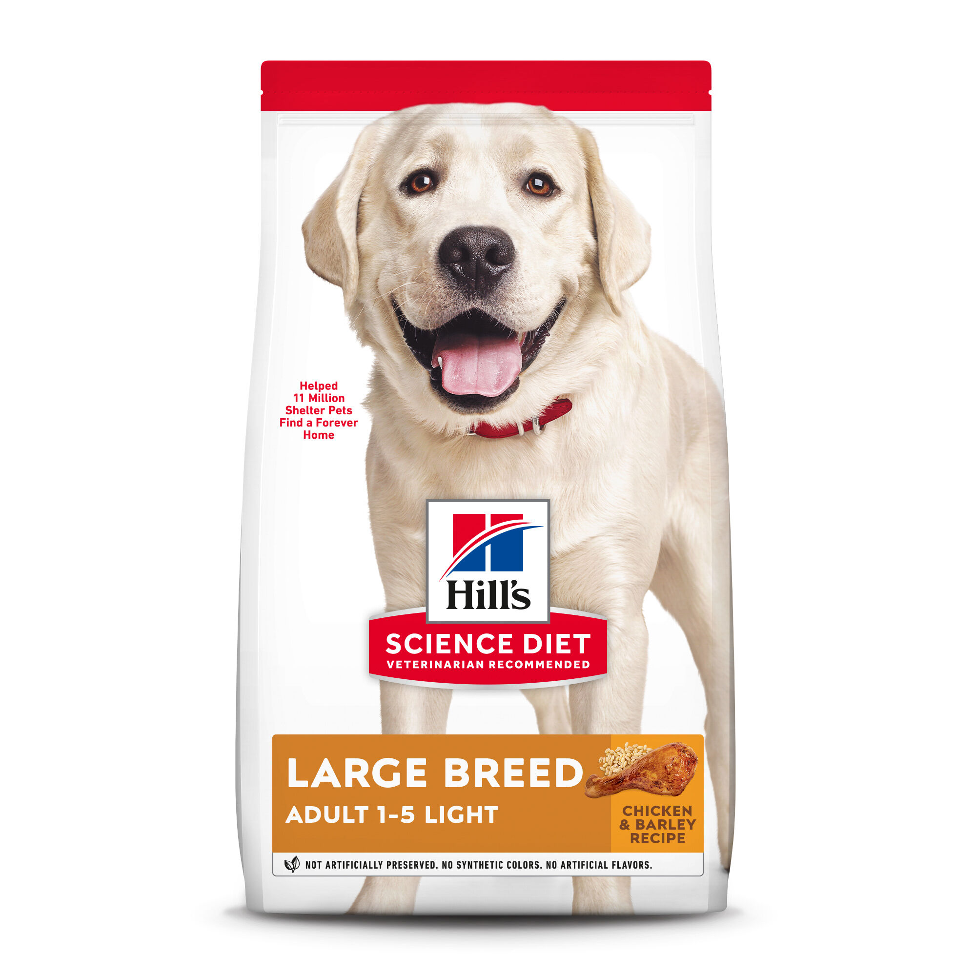 Hill's Science Diet Adult Light Large Breed Chicken Meal & Barley Dry Dog Food