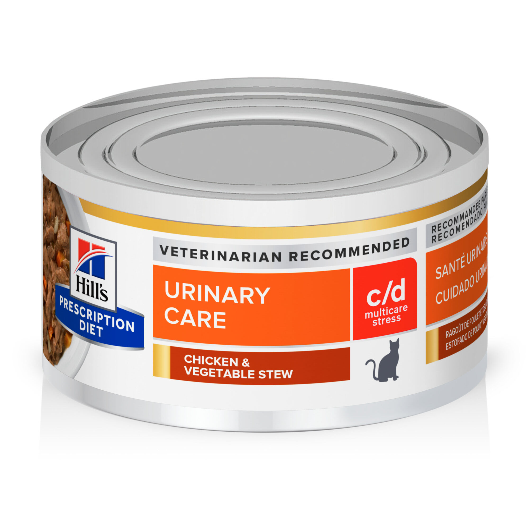 Hill's Prescription Diet c/d Multicare Stress + Urinary Care Chicken & Vegetable Stew Wet Cat Food