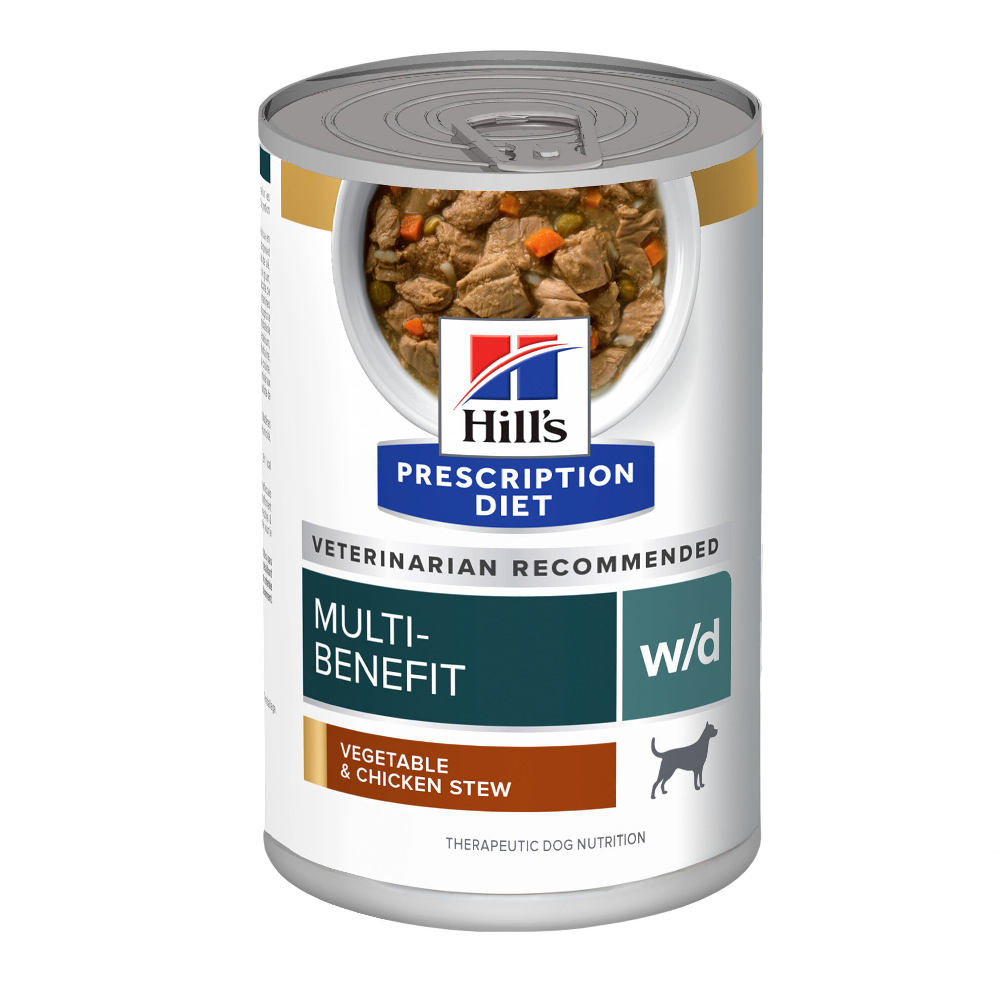 Hill's Prescription Diet w/d Multi-Benefit Digestive + Weight + Glucose + Urinary Management Vegetable & Chicken Stew Wet Dog Food