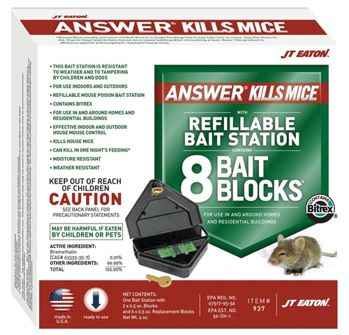 JT Eaton Answer Mouse Refillable Bait Station