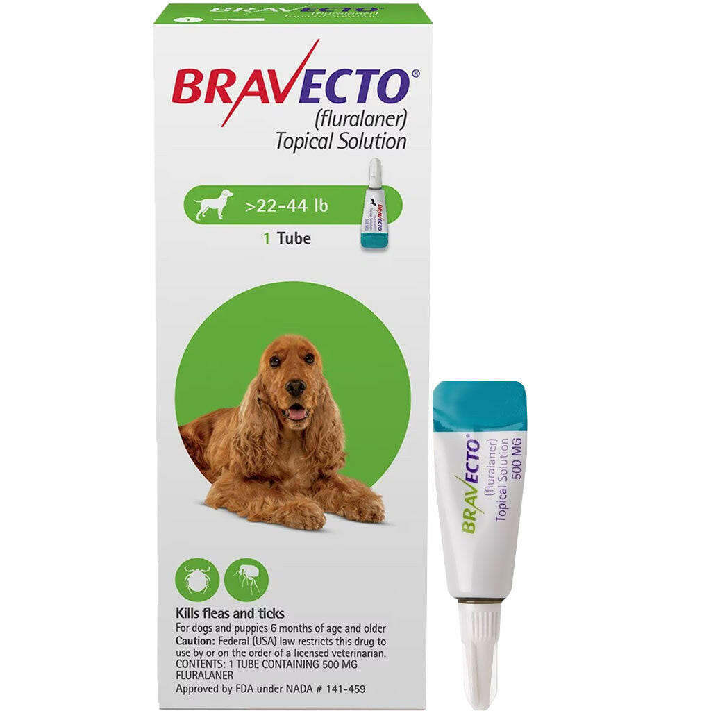 Bravecto Topical Solution for Dogs (fluralaner), 22-44 lbs