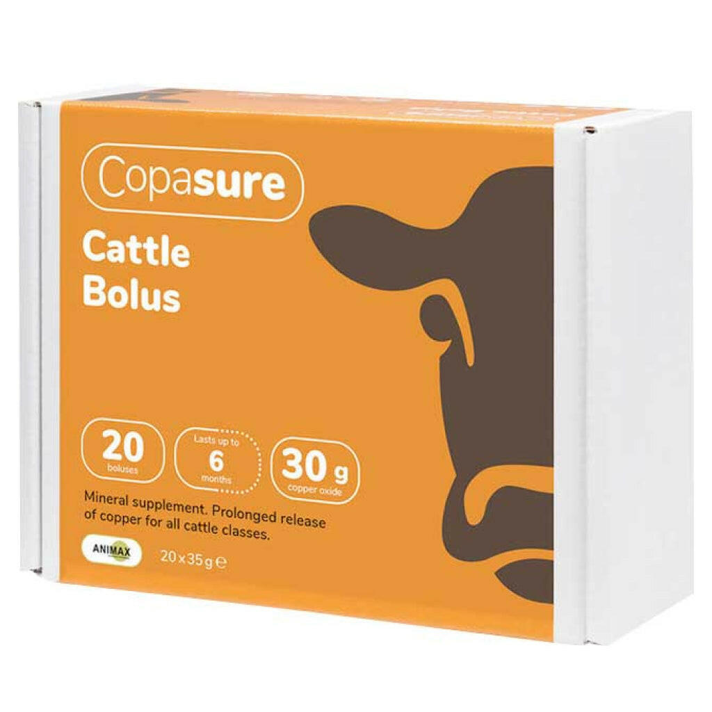 Copasure Copper Oxide Supplement for Cattle, 30-gm (20 boluses)