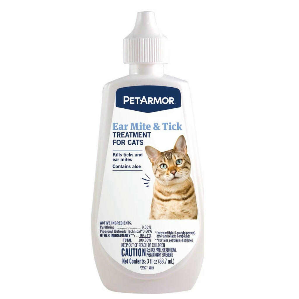 PetArmor Ear Mite & Tick Treatment For Cats (3oz)