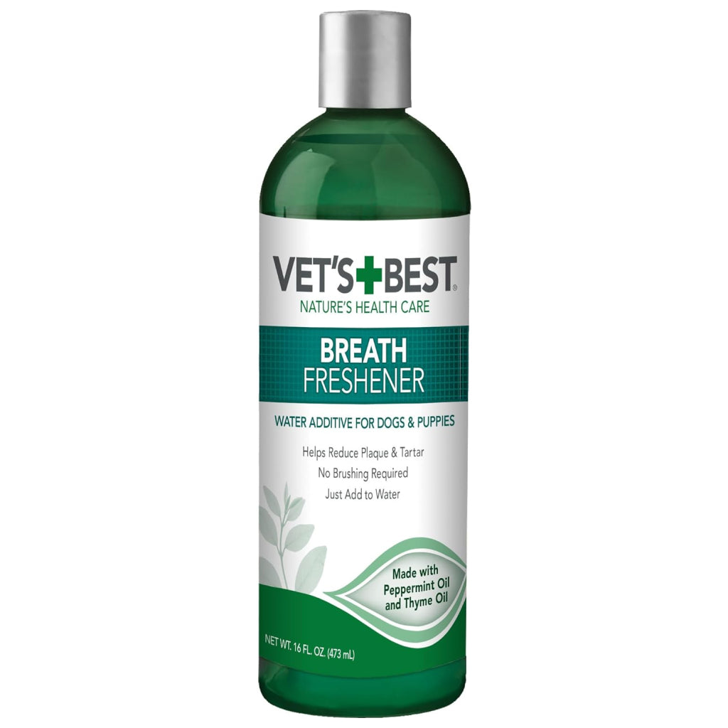 Vet's Best Breath Freshener Water Additive for Dogs and Puppies (16 oz)