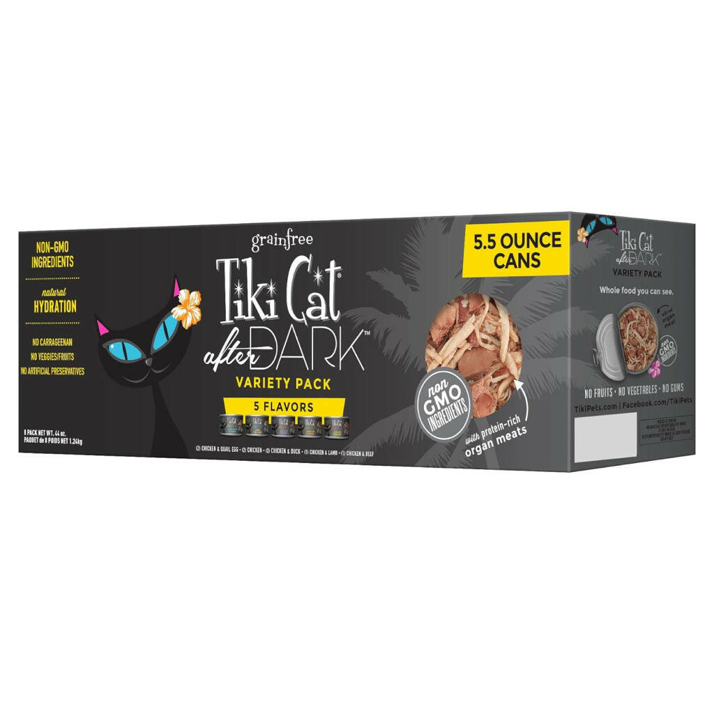 Tiki Cat After Dark Whole Foods Variety Pack (5.5 oz x 8 cans)
