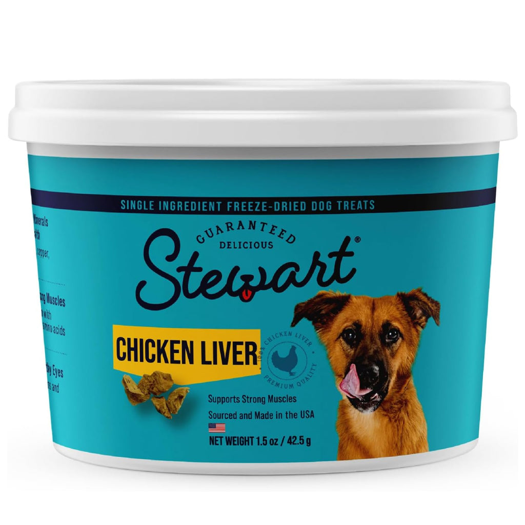 Stewart Chicken Liver Freeze-Dried Treats For Dogs