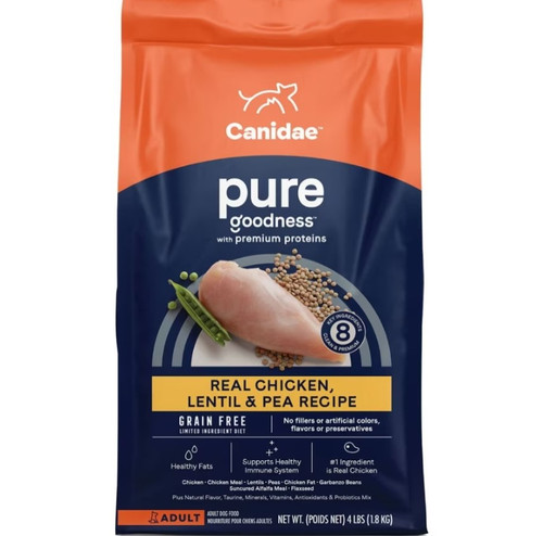 Canidae Grain-Free PURE Real Chicken, Lentil & Pea Recipe Dry Dog Food