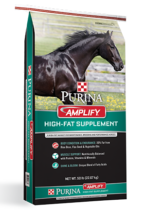 Purina Amplify High Fat Horse Supplement, 50 Lb.