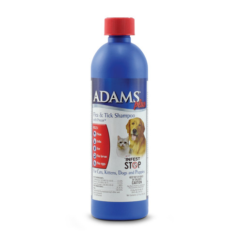 Adams Plus Flea & Tick Shampoo With Precor, 12oz.