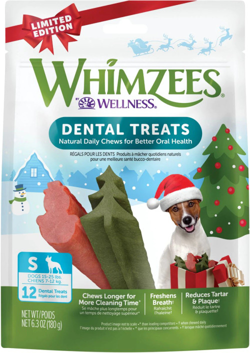 Whimzees Holiday Dental Dog Chews