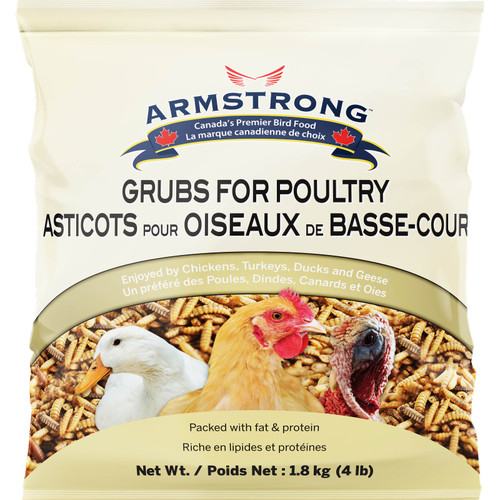Armstrong Grubs for Poultry, 4 lbs