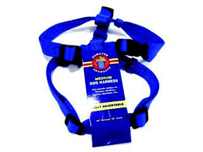 Hamilton Medium Adjustable Nylon Comfort Harness, Blue